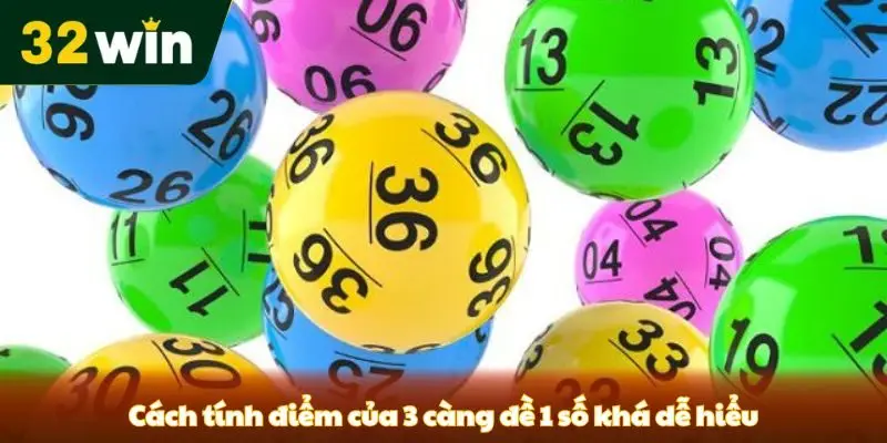Cách tính điểm của 3 càng đề 1 số khá dễ hiểu